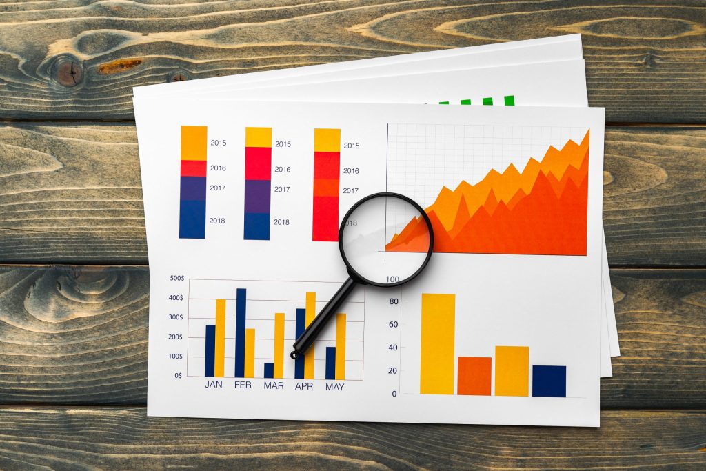 ashboard used to measure digital marketing strategy performance and ROI.